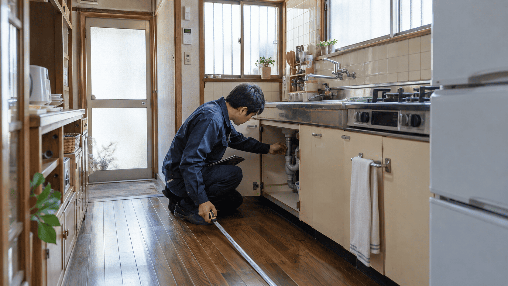 キッチンリフォームで狭い空間を快適に！広く使えるレイアウト･収納の工夫